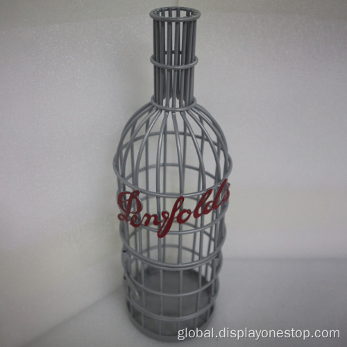 Drink And Wine Display Rack Promotion Wine Bottle Mesh Factory